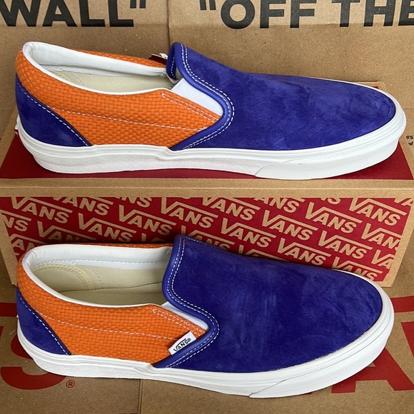 Vans Classic Slip On P&C Royal Blue/ Apricot Buff sneakers WMNS - Picture 3 of 16